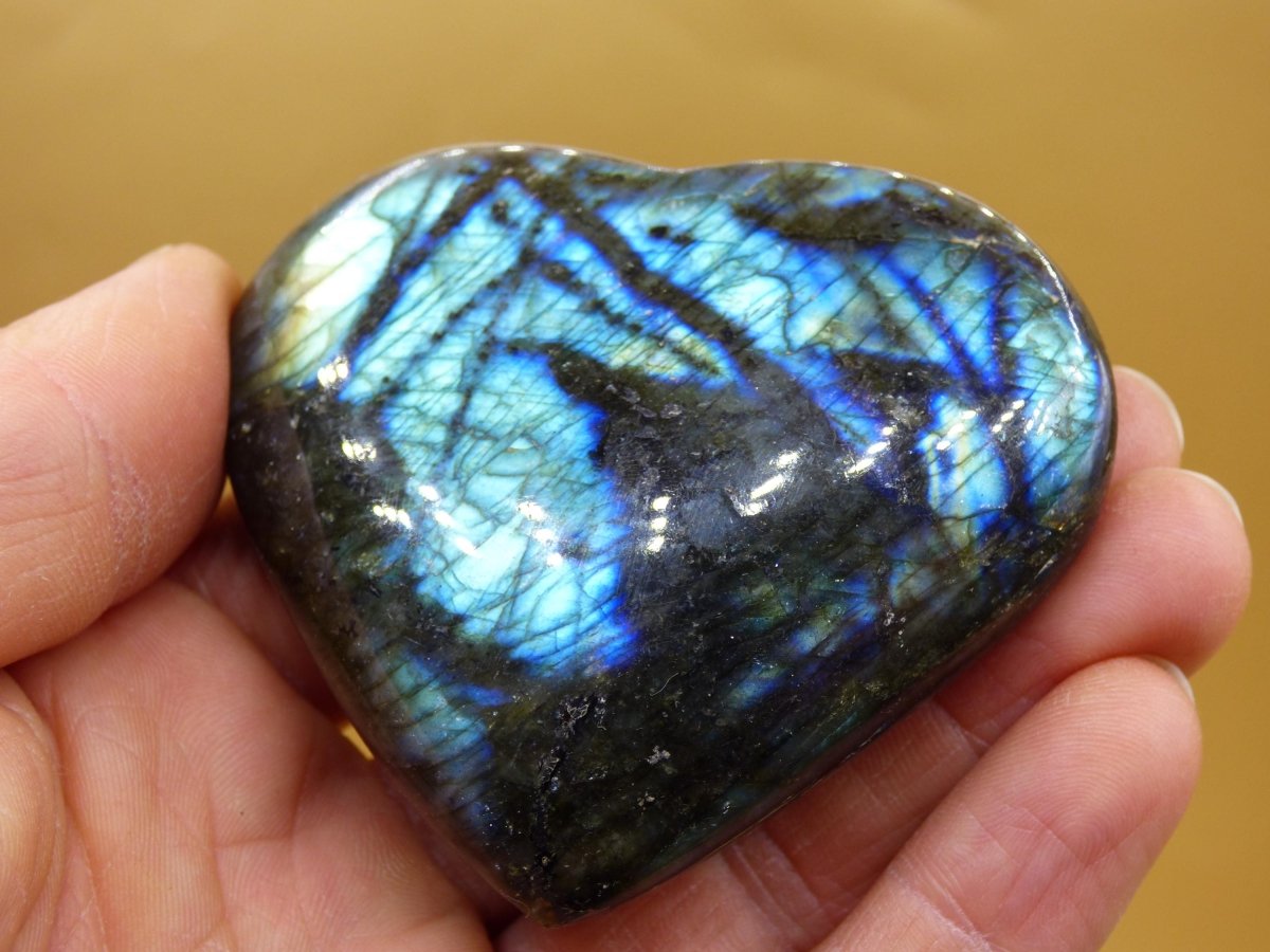 Labradorit ~ Edelstein Herz ~ Massage & Deko Sphere ~HIPPIE ~GOA ~Boho ~Ethno ~Nature ~Heilstein ~Natur ~Flash ~Schimmernd - Art of Nature Berlin