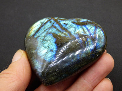 Labradorit ~ Edelstein Herz ~ Massage & Deko Sphere ~HIPPIE ~GOA ~Boho ~Ethno ~Nature ~Heilstein ~Natur ~Flash ~Schimmernd - Art of Nature Berlin