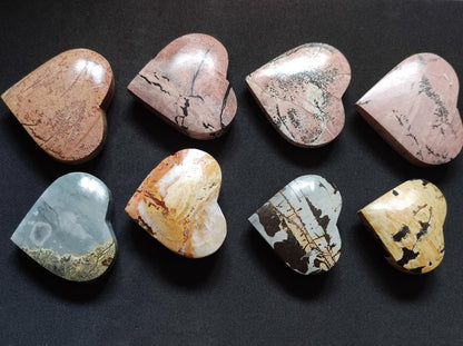 Landschaftsjaspis ~ Magische Edelstein Herz Sammler Deko Kristall Haus Wohnen Energie Chakra Heilstein Geschenk Freundin Er Sie Frau Mann - Art of Nature Berlin