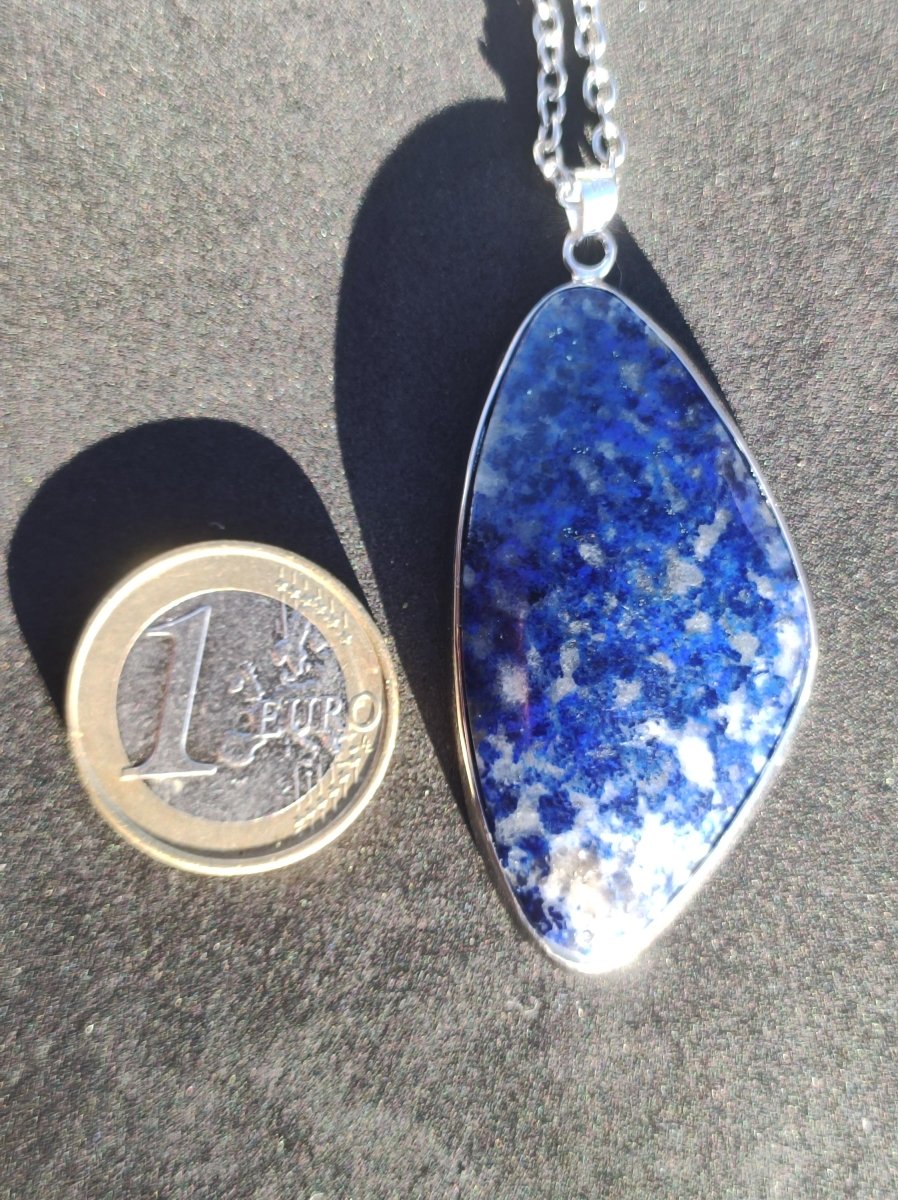 LapisLazuli ~ 925 Silber Edelstein Kette Heilstein Natur Blau Rarität Edel Mann Frau Geschenk Er Sie Freundin Energie Kraft Ruhe Glück - Art of Nature Berlin