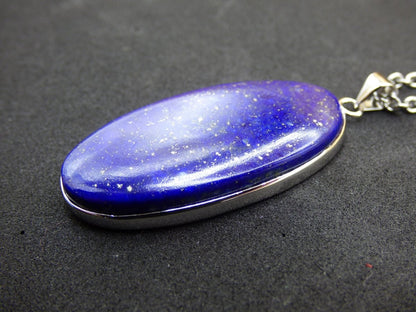 LapisLazuli ~ 925 Silber Edelstein Kette Heilstein Natur Blau Rarität Edel Mann Frau Geschenk Er Sie Freundin Energie Kraft Ruhe Glück - Art of Nature Berlin