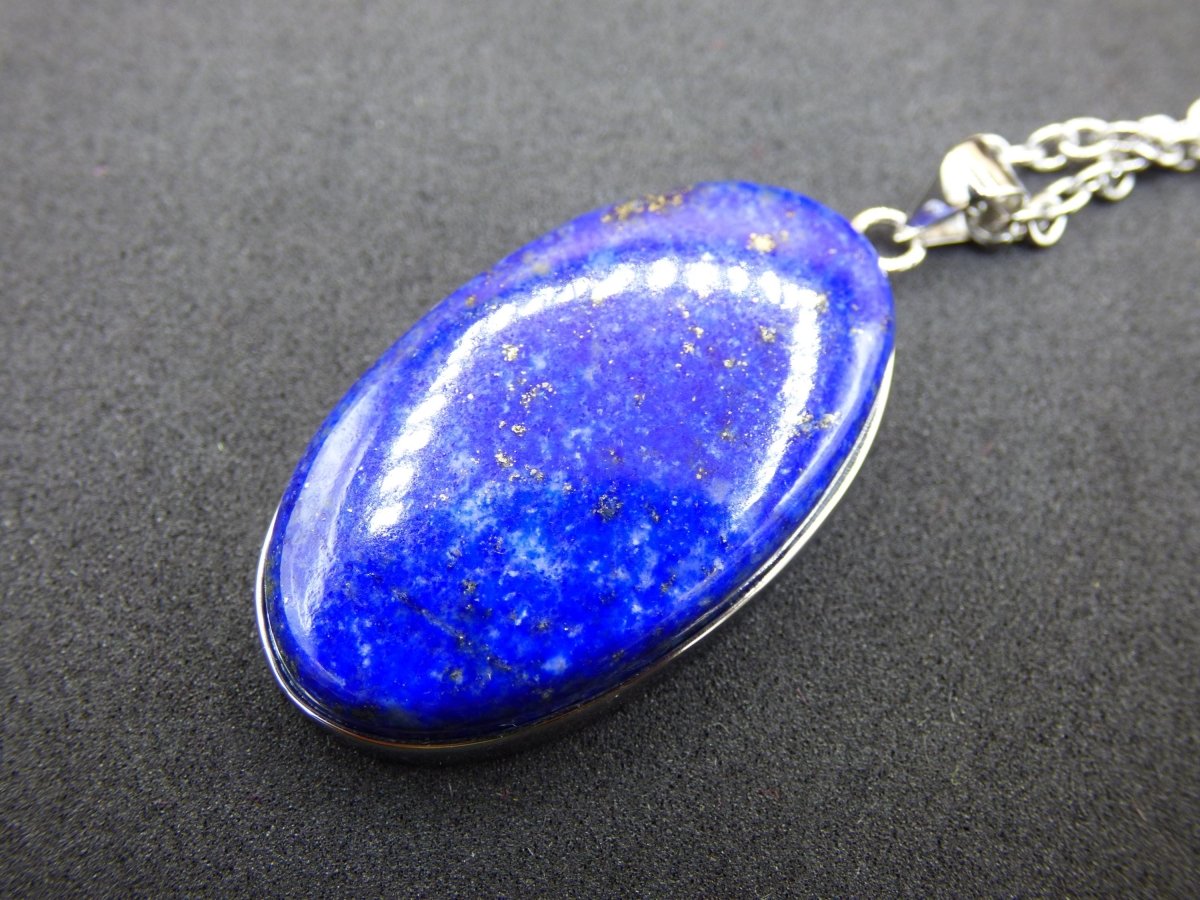 LapisLazuli ~ 925 Silber Edelstein Kette Heilstein Natur Blau Rarität Edel Mann Frau Geschenk Er Sie Freundin Energie Kraft Ruhe Glück - Art of Nature Berlin