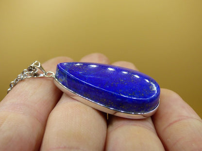 LapisLazuli ~ 925 Silber Edelstein Kette Heilstein Natur Blau Rarität Edel Mann Frau Geschenk Er Sie Freundin Energie Kraft Ruhe Glück - Art of Nature Berlin