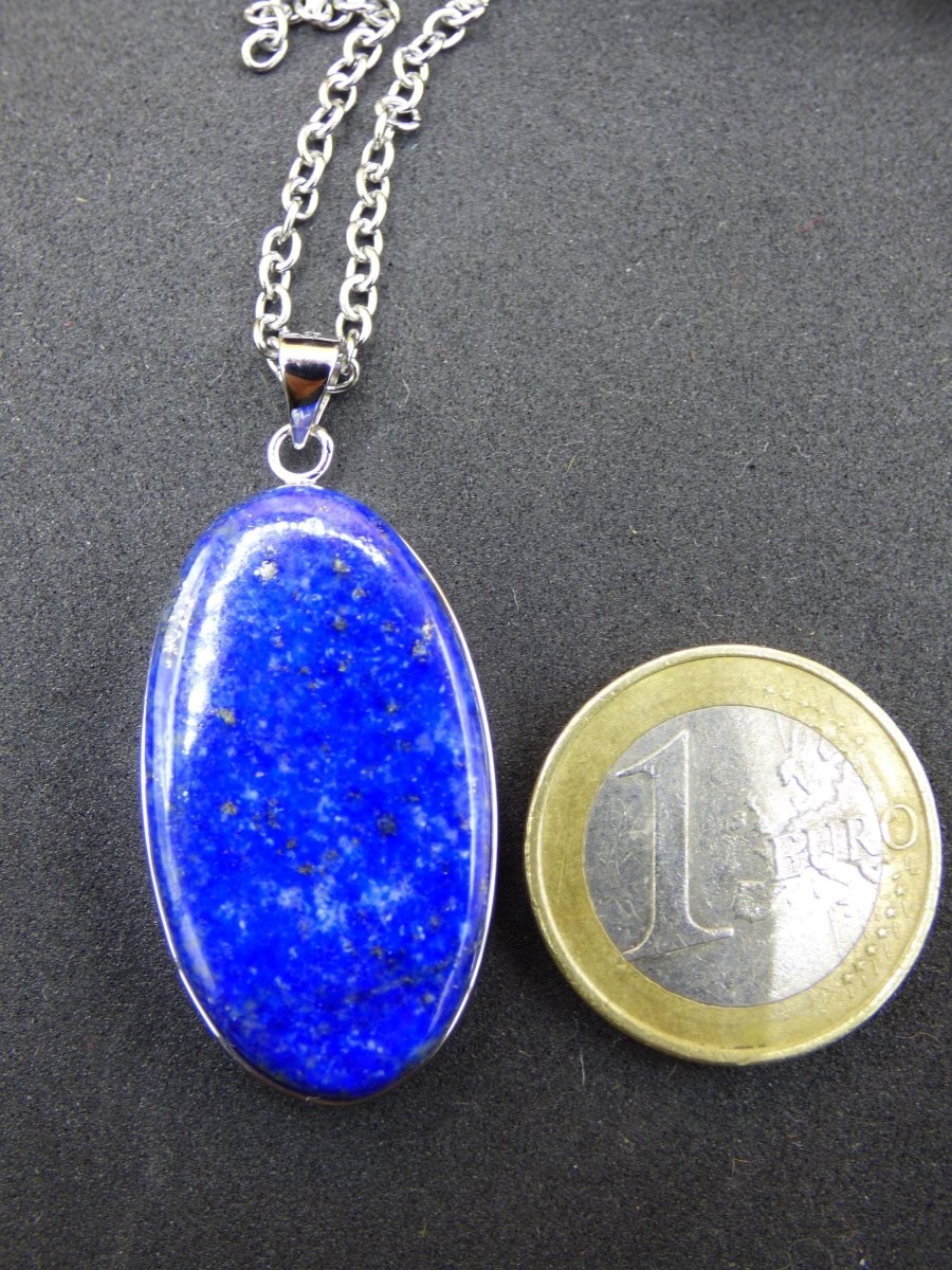 LapisLazuli ~ 925 Silber Edelstein Kette Heilstein Natur Blau Rarität Edel Mann Frau Geschenk Er Sie Freundin Energie Kraft Ruhe Glück - Art of Nature Berlin