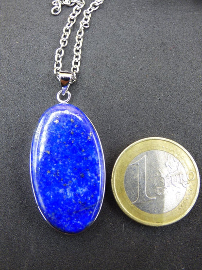 LapisLazuli ~ 925 Silber Edelstein Kette Heilstein Natur Blau Rarität Edel Mann Frau Geschenk Er Sie Freundin Energie Kraft Ruhe Glück - Art of Nature Berlin
