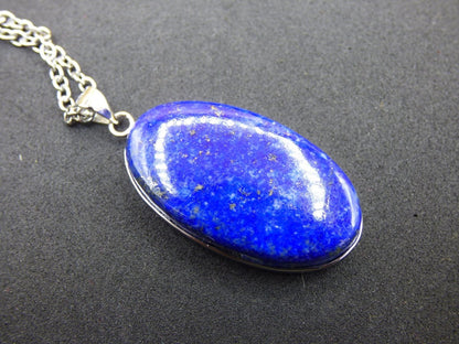 LapisLazuli ~ 925 Silber Edelstein Kette Heilstein Natur Blau Rarität Edel Mann Frau Geschenk Er Sie Freundin Energie Kraft Ruhe Glück - Art of Nature Berlin
