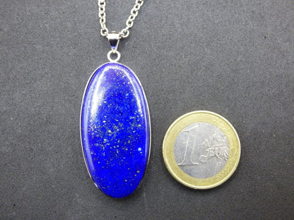 LapisLazuli ~ 925 Silber Edelstein Kette Heilstein Natur Blau Rarität Edel Mann Frau Geschenk Er Sie Freundin Energie Kraft Ruhe Glück - Art of Nature Berlin