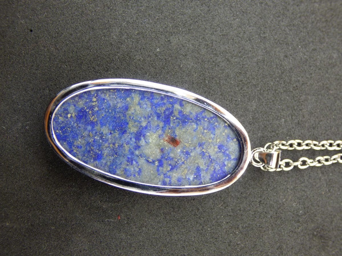 LapisLazuli ~ 925 Silber Edelstein Kette Heilstein Natur Blau Rarität Edel Mann Frau Geschenk Er Sie Freundin Energie Kraft Ruhe Glück - Art of Nature Berlin