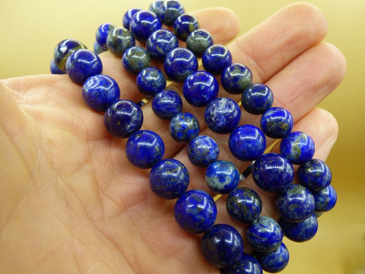 Lapislazuli - Edelstein Armband blau GOA Hippie Boho Natur Heilstein Geschenk Er Sie Mann Frau Freund Rarität Kraft Energie Kraft Chakra - Art of Nature Berlin
