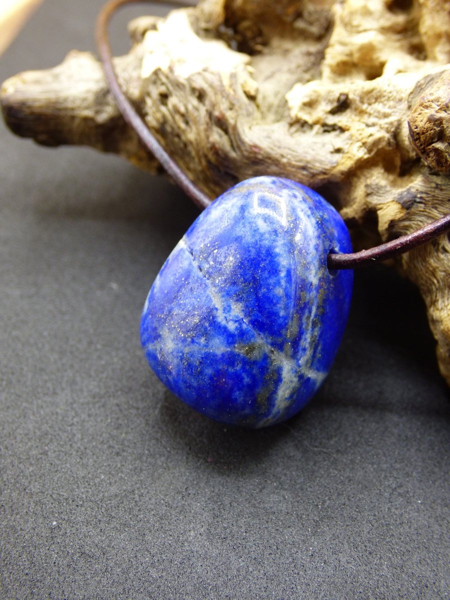 LapisLazuli~ Edelstein Kette blau ~HIPPIE ~GOA ~Boho ~Ethno ~Nature ~Heilstein - Art of Nature Berlin