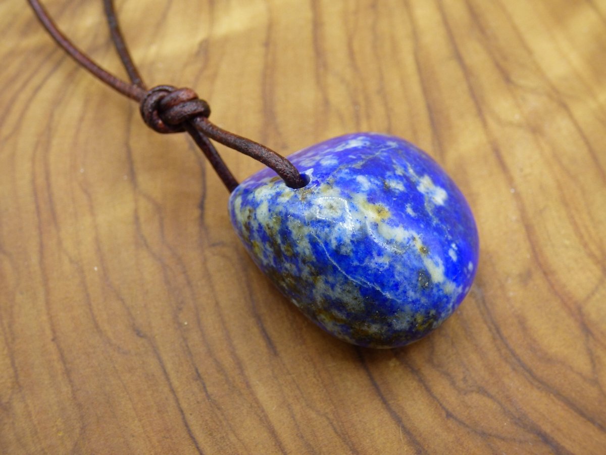 LapisLazuli~ Edelstein Kette blau ~HIPPIE ~GOA ~Boho ~Ethno ~Nature ~Heilstein - Art of Nature Berlin