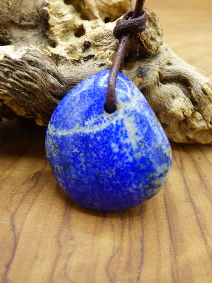 LapisLazuli~ Edelstein Kette blau ~HIPPIE ~GOA ~Boho ~Ethno ~Nature ~Heilstein - Art of Nature Berlin