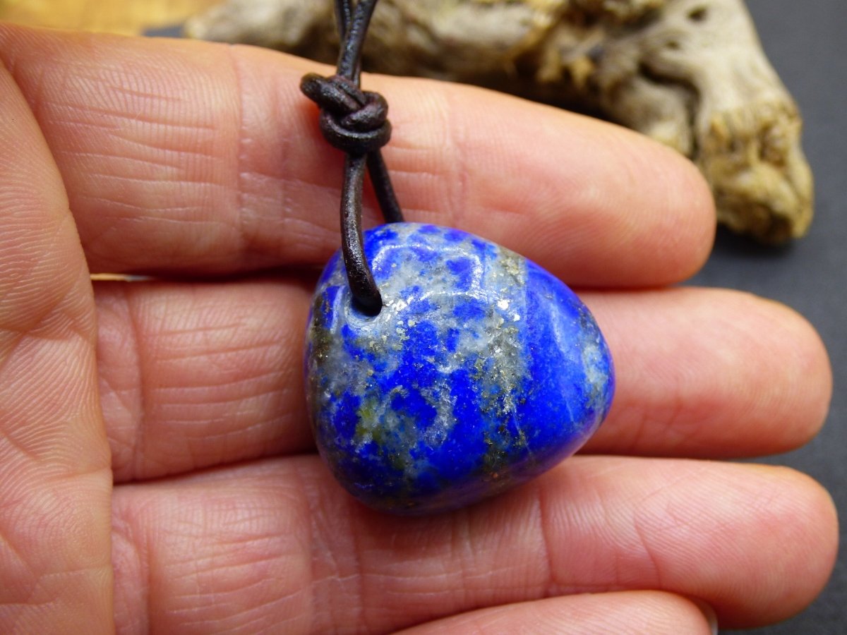 LapisLazuli~ Edelstein Kette blau ~HIPPIE ~GOA ~Boho ~Ethno ~Nature ~Heilstein - Art of Nature Berlin