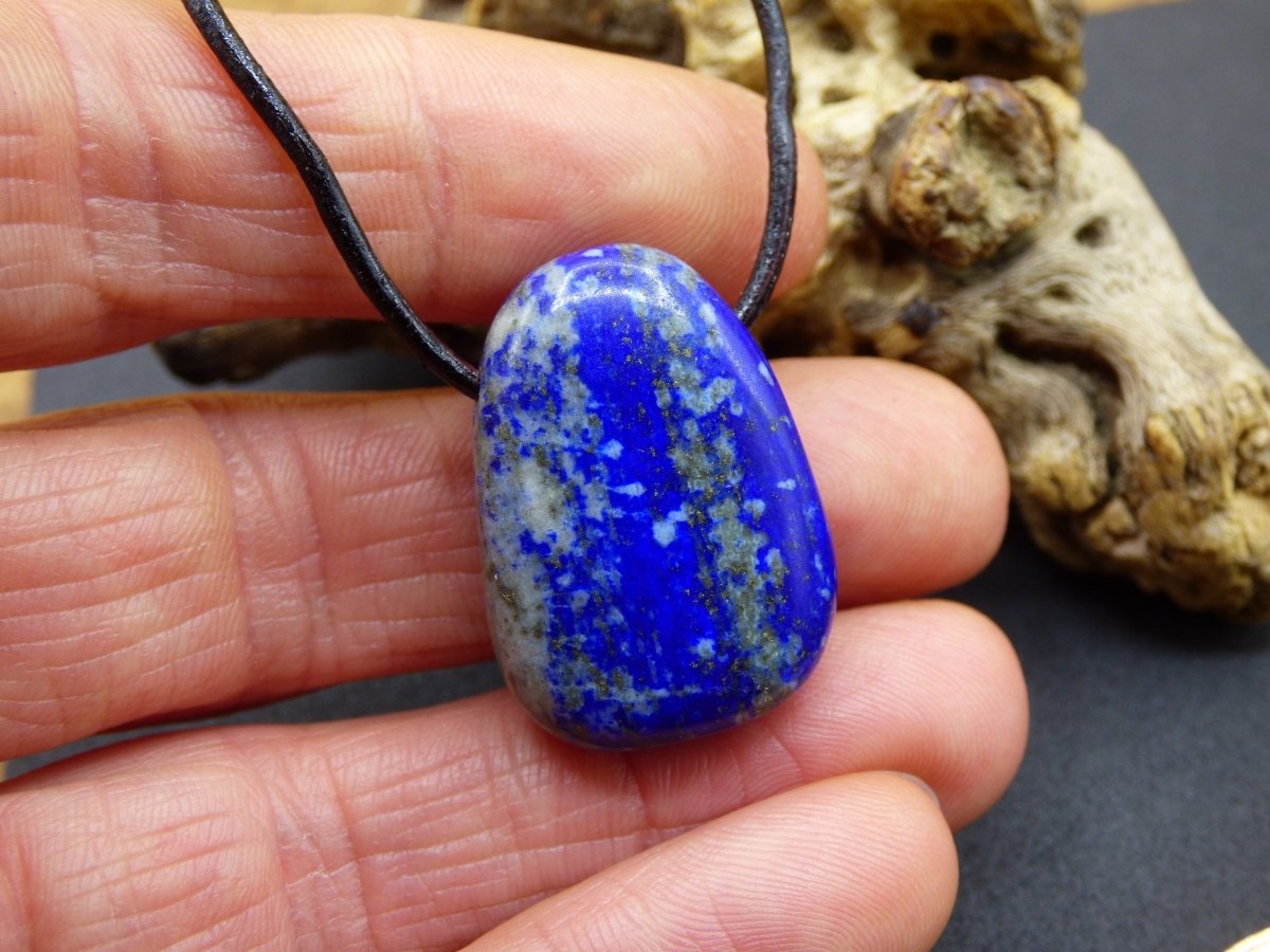 LapisLazuli~ Edelstein Kette blau ~HIPPIE ~GOA ~Boho ~Ethno ~Nature ~Heilstein - Art of Nature Berlin