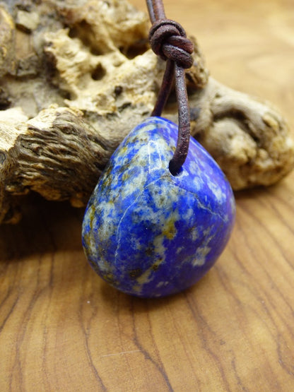 LapisLazuli~ Edelstein Kette blau ~HIPPIE ~GOA ~Boho ~Ethno ~Nature ~Heilstein - Art of Nature Berlin