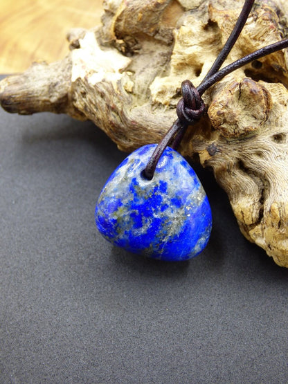 LapisLazuli~ Edelstein Kette blau ~HIPPIE ~GOA ~Boho ~Ethno ~Nature ~Heilstein - Art of Nature Berlin