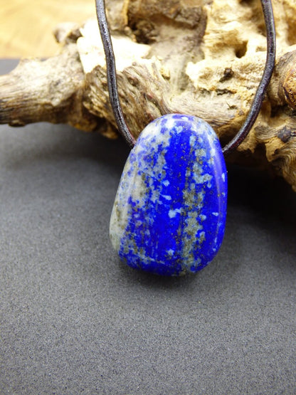 LapisLazuli~ Edelstein Kette blau ~HIPPIE ~GOA ~Boho ~Ethno ~Nature ~Heilstein - Art of Nature Berlin