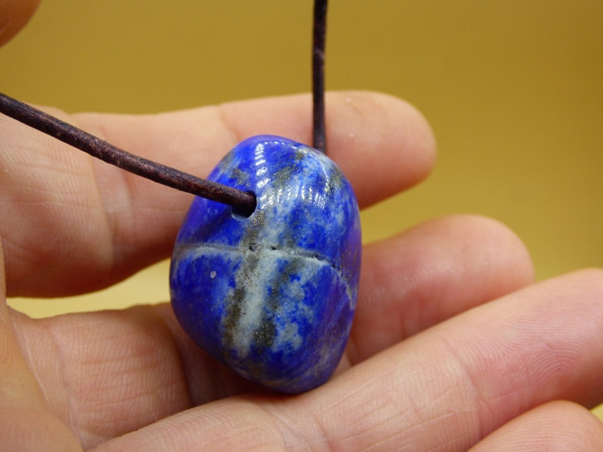 LapisLazuli~ Edelstein Kette blau ~HIPPIE ~GOA ~Boho ~Ethno ~Nature ~Heilstein - Art of Nature Berlin