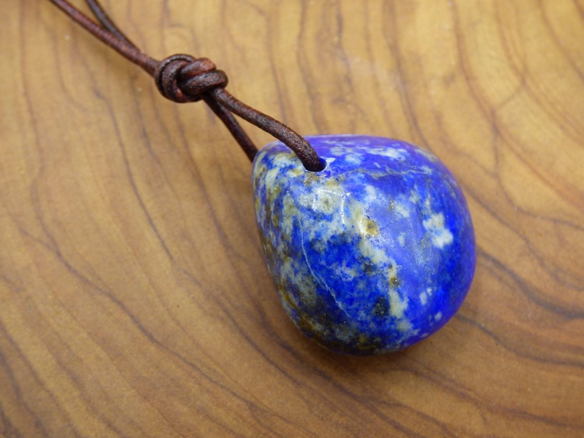 LapisLazuli~ Edelstein Kette blau ~HIPPIE ~GOA ~Boho ~Ethno ~Nature ~Heilstein - Art of Nature Berlin