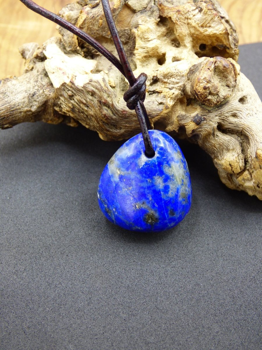 LapisLazuli~ Edelstein Kette blau ~HIPPIE ~GOA ~Boho ~Ethno ~Nature ~Heilstein - Art of Nature Berlin