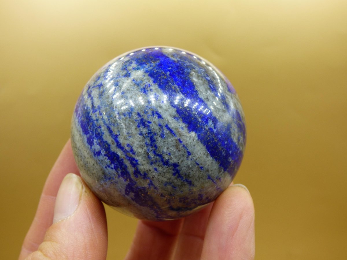 LapisLazuli - Edelstein Kugel Deko Sphere Massage Kristall Spielkugel Meditation Heilstein Frau Mann Geschenk Er Sie Haus Energie Traum Wohn - Art of Nature Berlin