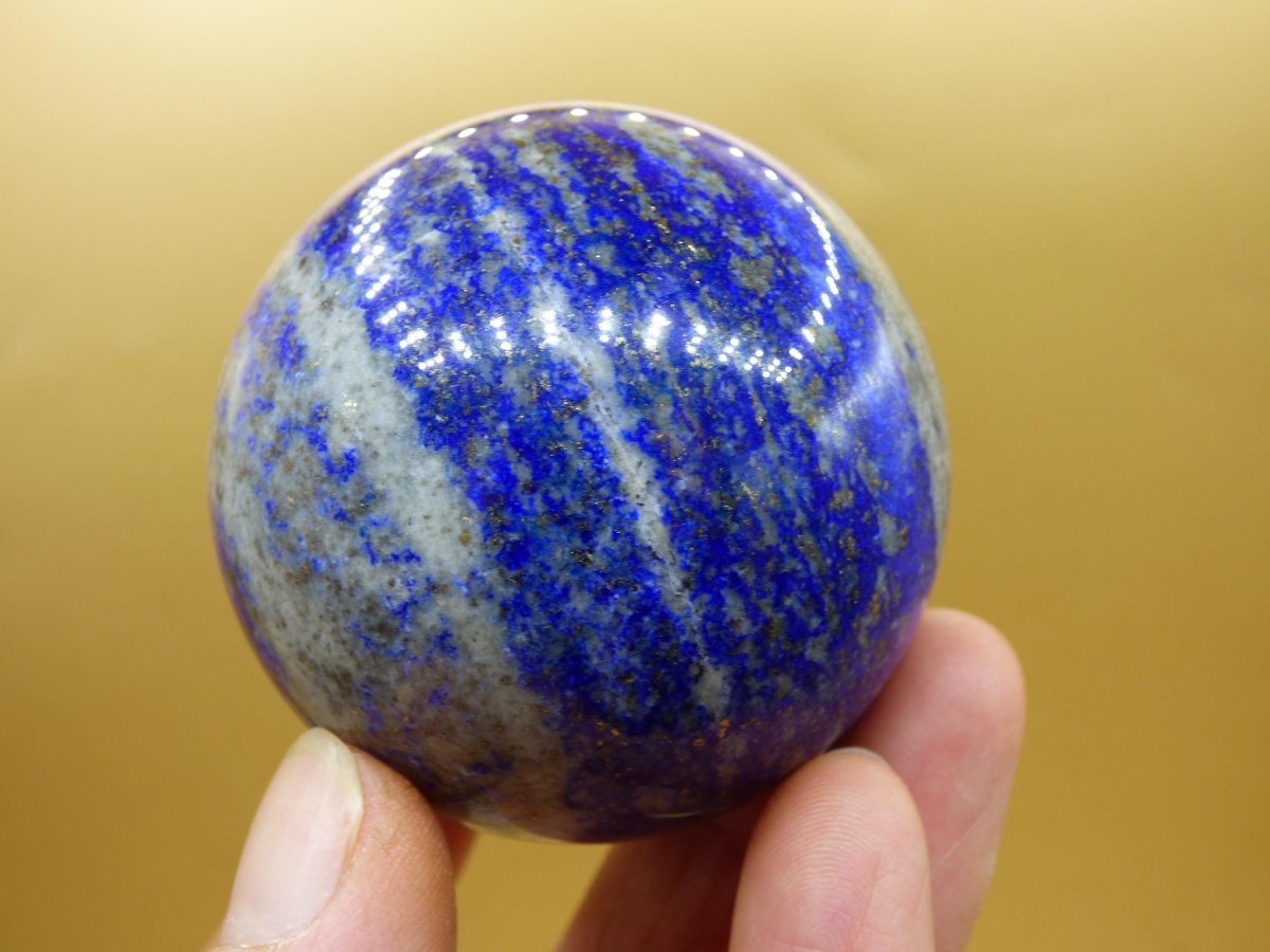 LapisLazuli - Edelstein Kugel Deko Sphere Massage Kristall Spielkugel Meditation Heilstein Frau Mann Geschenk Er Sie Haus Energie Traum Wohn - Art of Nature Berlin