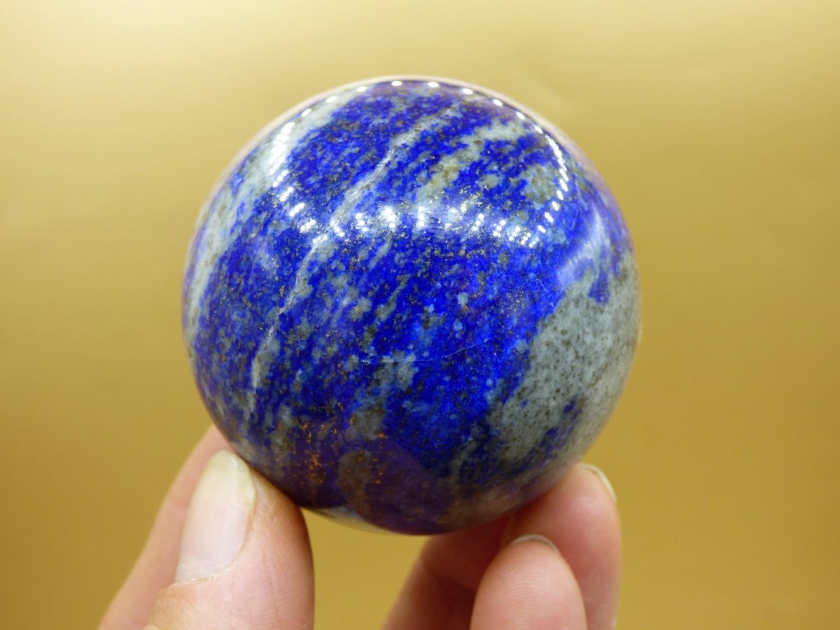 LapisLazuli - Edelstein Kugel Deko Sphere Massage Kristall Spielkugel Meditation Heilstein Frau Mann Geschenk Er Sie Haus Energie Traum Wohn - Art of Nature Berlin