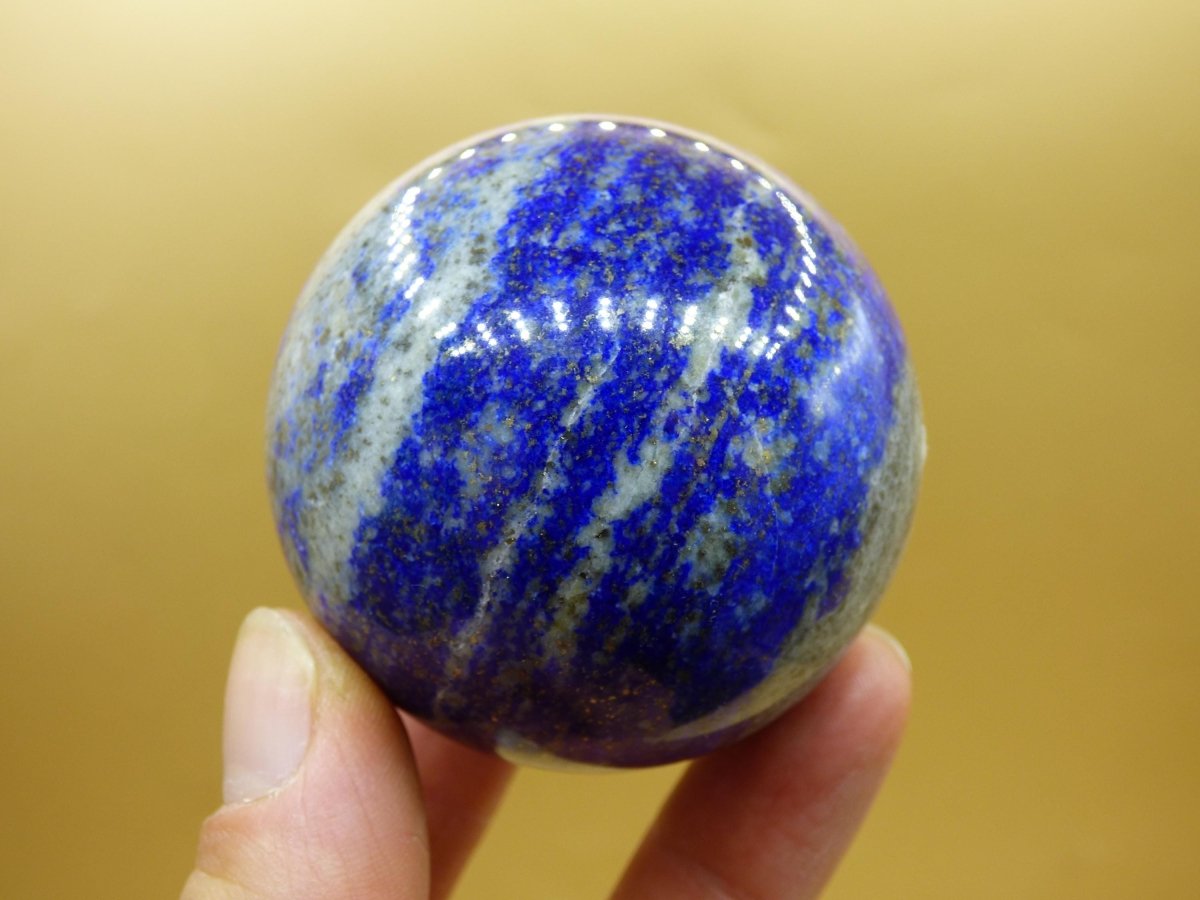 LapisLazuli - Edelstein Kugel Deko Sphere Massage Kristall Spielkugel Meditation Heilstein Frau Mann Geschenk Er Sie Haus Energie Traum Wohn - Art of Nature Berlin