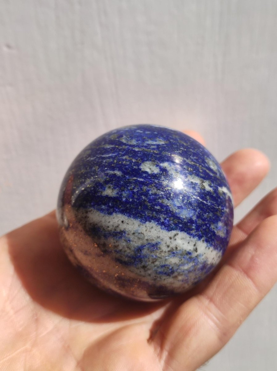 LapisLazuli - Edelstein Kugel Deko Sphere Massage Kristall Spielkugel Meditation Heilstein Frau Mann Geschenk Er Sie Haus Energie Traum Wohn - Art of Nature Berlin