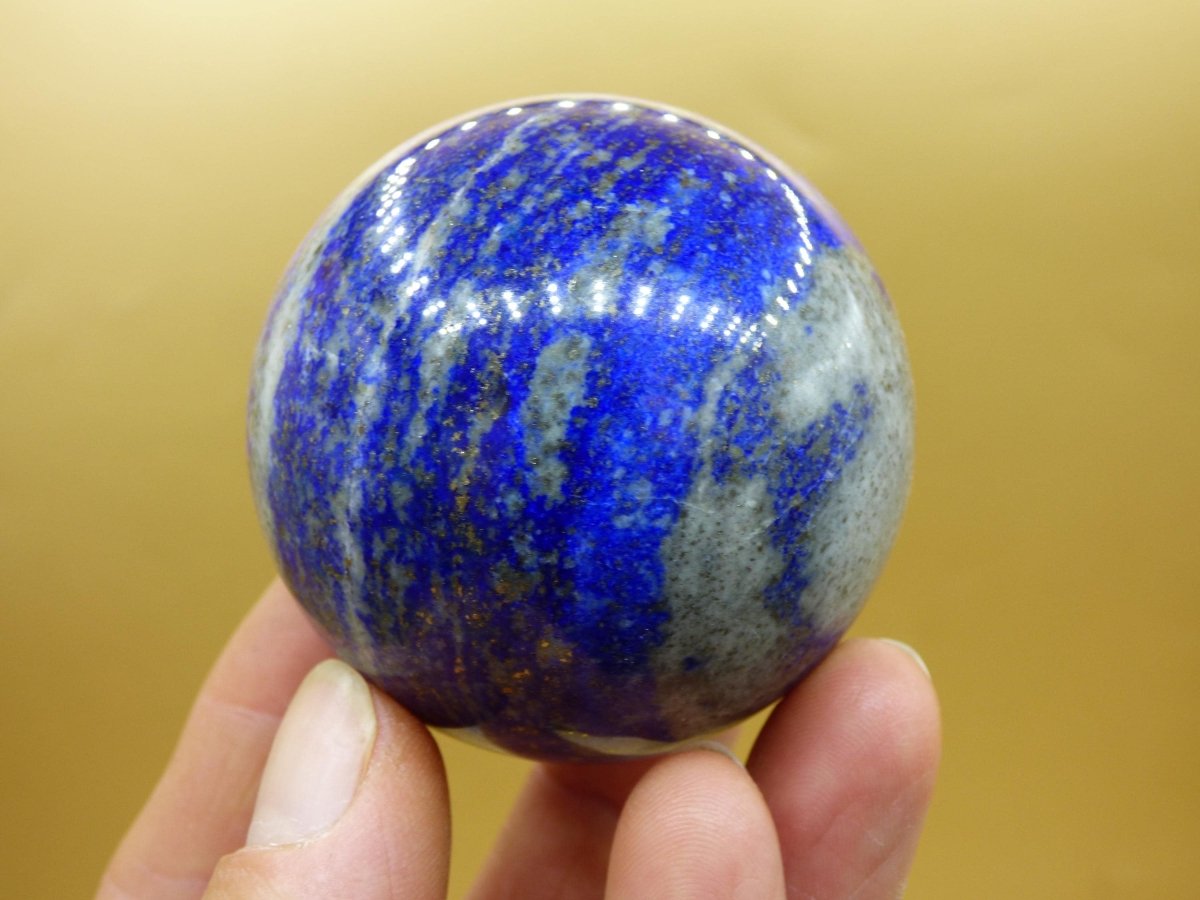 LapisLazuli - Edelstein Kugel Deko Sphere Massage Kristall Spielkugel Meditation Heilstein Frau Mann Geschenk Er Sie Haus Energie Traum Wohn - Art of Nature Berlin