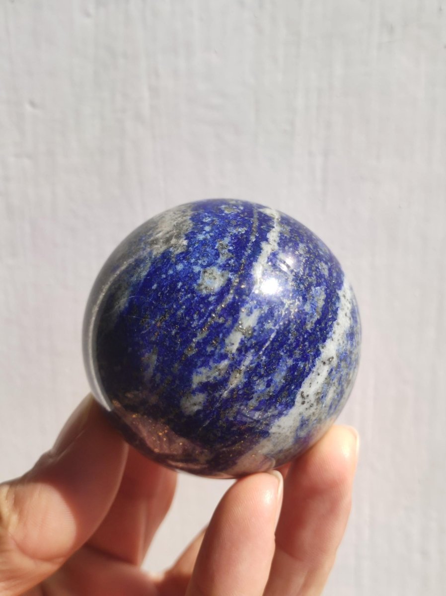 LapisLazuli - Edelstein Kugel Deko Sphere Massage Kristall Spielkugel Meditation Heilstein Frau Mann Geschenk Er Sie Haus Energie Traum Wohn - Art of Nature Berlin