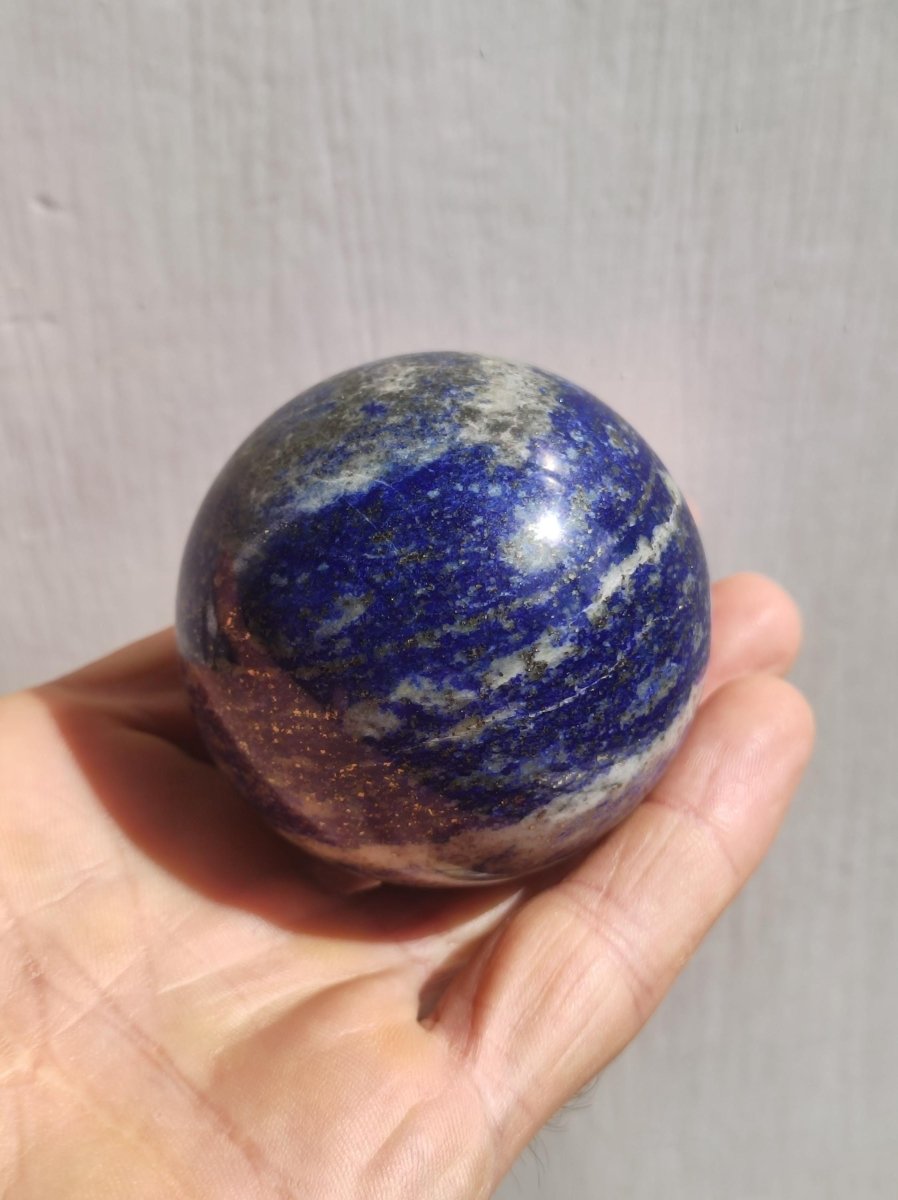 LapisLazuli - Edelstein Kugel Deko Sphere Massage Kristall Spielkugel Meditation Heilstein Frau Mann Geschenk Er Sie Haus Energie Traum Wohn - Art of Nature Berlin