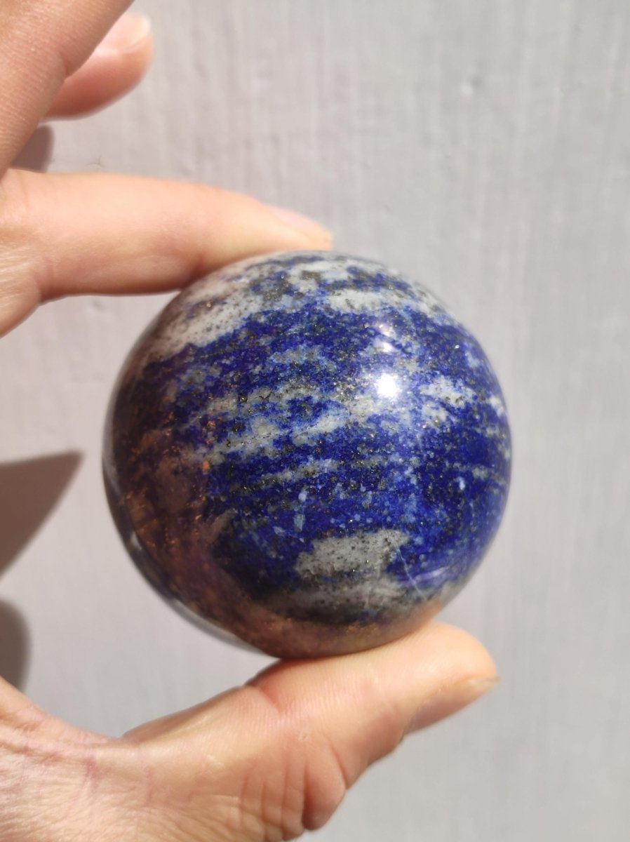 LapisLazuli - Edelstein Kugel Deko Sphere Massage Kristall Spielkugel Meditation Heilstein Frau Mann Geschenk Er Sie Haus Energie Traum Wohn - Art of Nature Berlin