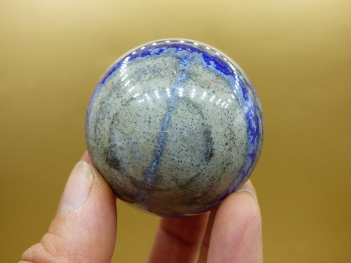 LapisLazuli - Edelstein Kugel Deko Sphere Massage Kristall Spielkugel Meditation Heilstein Frau Mann Geschenk Er Sie Haus Energie Traum Wohn - Art of Nature Berlin