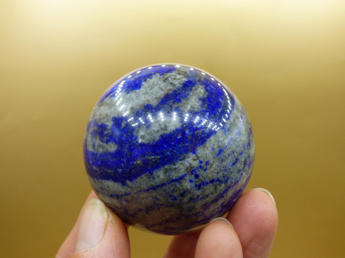 LapisLazuli - Edelstein Kugel Deko Sphere Massage Kristall Spielkugel Meditation Heilstein Frau Mann Geschenk Er Sie Haus Energie Traum Wohn - Art of Nature Berlin