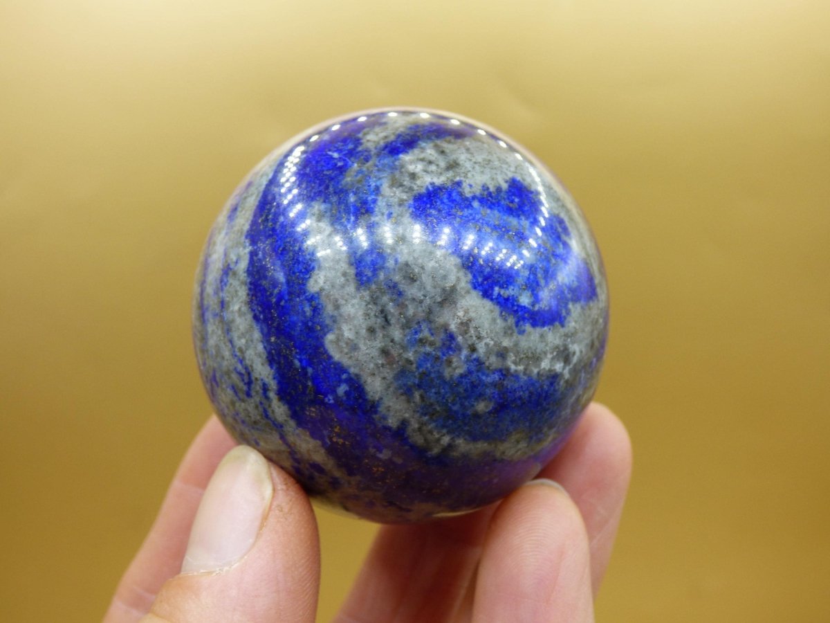 LapisLazuli - Edelstein Kugel Deko Sphere Massage Kristall Spielkugel Meditation Heilstein Frau Mann Geschenk Er Sie Haus Energie Traum Wohn - Art of Nature Berlin