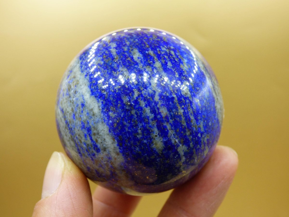 LapisLazuli - Edelstein Kugel Deko Sphere Massage Kristall Spielkugel Meditation Heilstein Frau Mann Geschenk Er Sie Haus Energie Traum Wohn - Art of Nature Berlin
