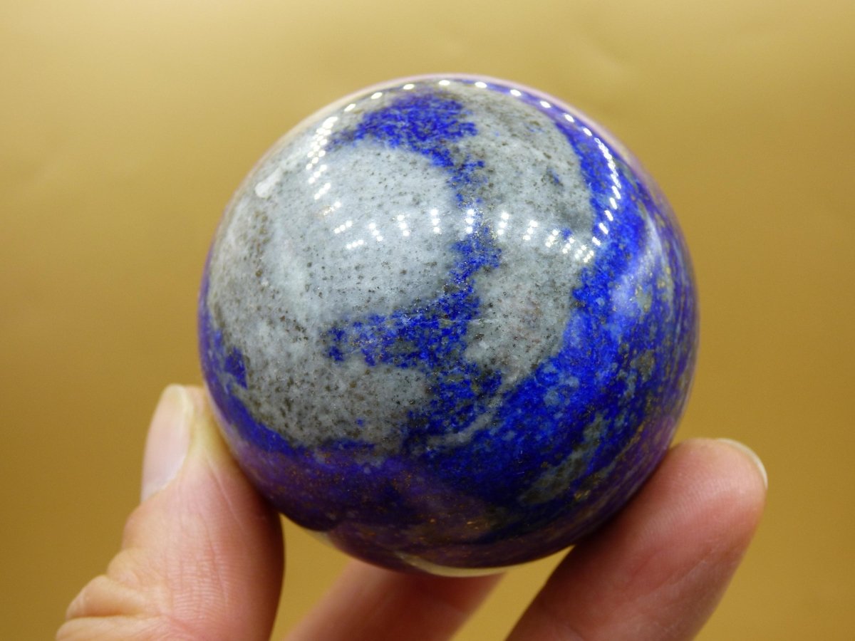 LapisLazuli - Edelstein Kugel Deko Sphere Massage Kristall Spielkugel Meditation Heilstein Frau Mann Geschenk Er Sie Haus Energie Traum Wohn - Art of Nature Berlin