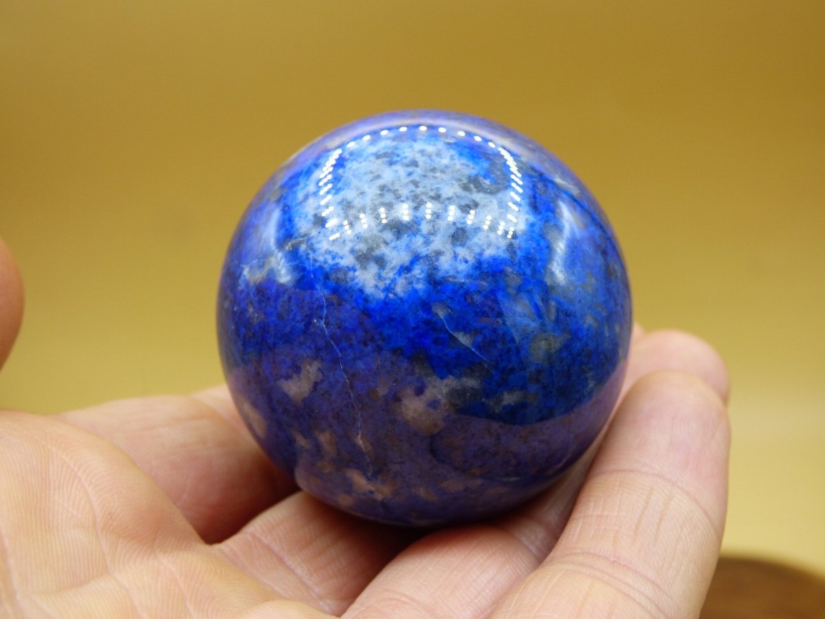 LapisLazuli ~ Magische Edelstein Kugel Massage & Deko Sphere Crystal Spielkugel Meditation ~HIPPIE ~GOA ~Boho ~Ethno ~Heilstein ~Naturschatz - Art of Nature Berlin