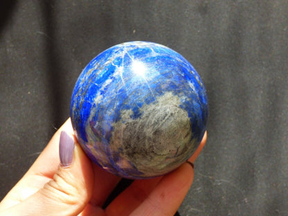 LapisLazuli ~ Magische Edelstein Kugel Massage & Deko Sphere Crystal Spielkugel Meditation ~HIPPIE ~GOA ~Boho ~Ethno ~Heilstein ~Naturschatz - Art of Nature Berlin