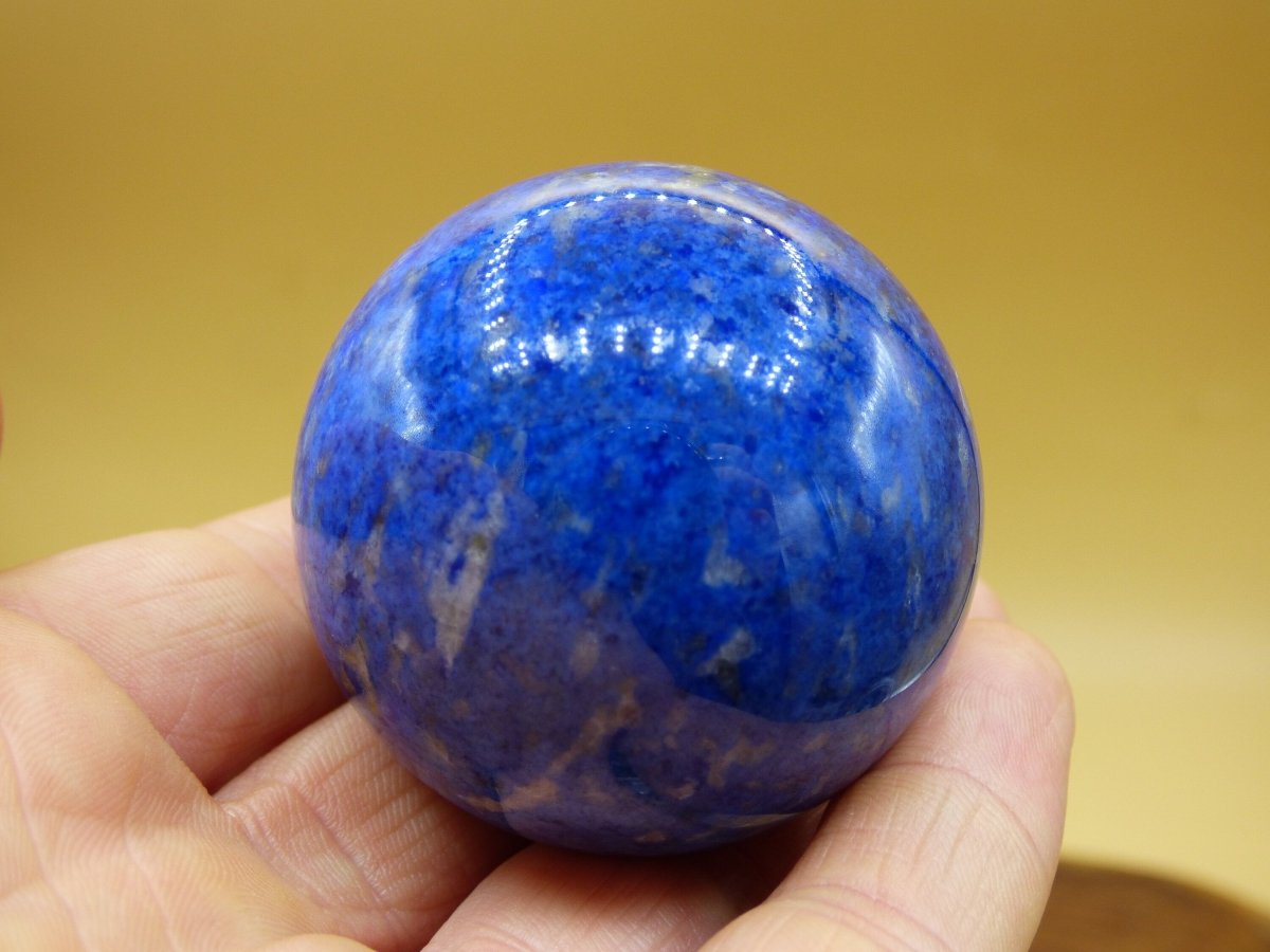 LapisLazuli ~ Magische Edelstein Kugel Massage & Deko Sphere Crystal Spielkugel Meditation ~HIPPIE ~GOA ~Boho ~Ethno ~Heilstein ~Naturschatz - Art of Nature Berlin