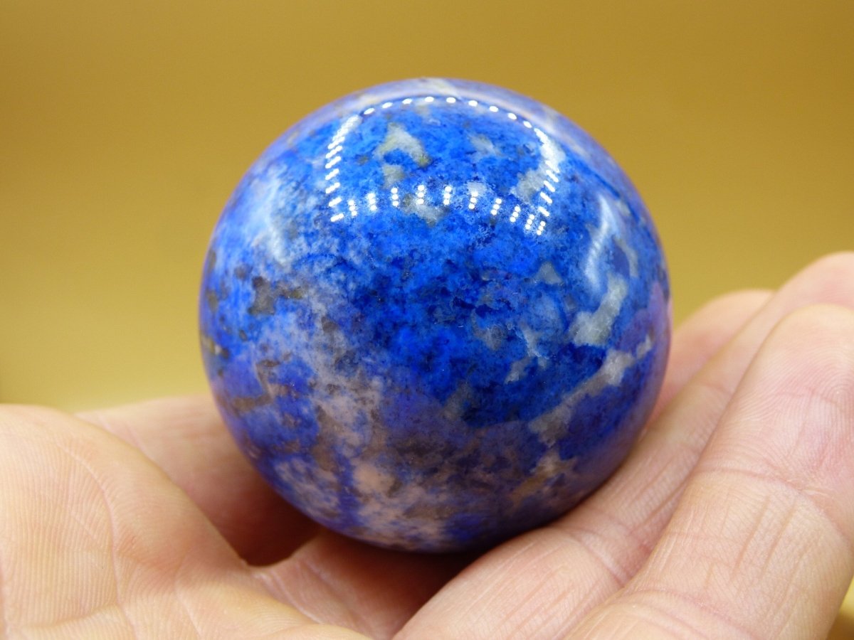 LapisLazuli ~ Magische Edelstein Kugel Massage & Deko Sphere Crystal Spielkugel Meditation ~HIPPIE ~GOA ~Boho ~Ethno ~Heilstein ~Naturschatz - Art of Nature Berlin