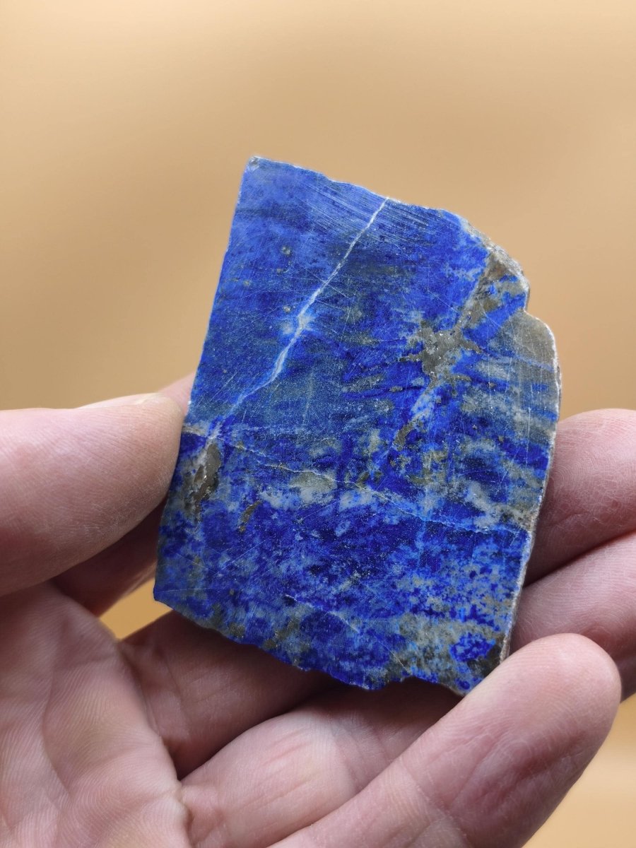 LapisLazuli Scheibe Edelstein blau Stufe Anschliff Deko Platte Kristall Vintage Meditation Heilstein Frau Mann Geschenk Er Sie Haus Energie - Art of Nature Berlin