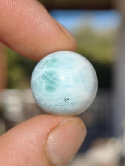 Larimar AA ~ Edelstein Kugel blau Deko Sphere Kristall HIPPIE GOA Boho Ethno Nature Heilstein Natur Sammler Mineral Geschenk Meer Himmel - Art of Nature Berlin