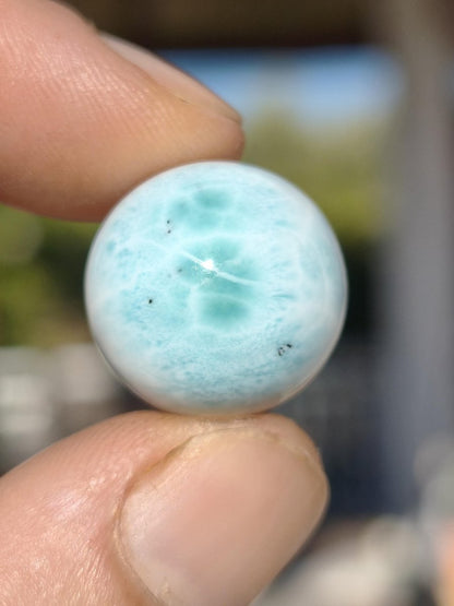 Larimar AA ~ Edelstein Kugel blau Deko Sphere Kristall HIPPIE GOA Boho Ethno Nature Heilstein Natur Sammler Mineral Geschenk Meer Himmel - Art of Nature Berlin