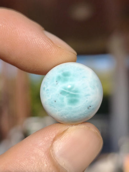 Larimar AA ~ Edelstein Kugel blau Deko Sphere Kristall HIPPIE GOA Boho Ethno Nature Heilstein Natur Sammler Mineral Geschenk Meer Himmel - Art of Nature Berlin