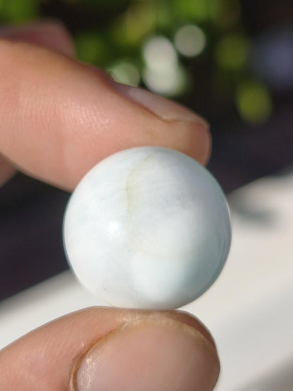 Larimar AA ~ Edelstein Kugel blau Deko Sphere Kristall HIPPIE GOA Boho Ethno Nature Heilstein Natur Sammler Mineral Geschenk Meer Himmel - Art of Nature Berlin
