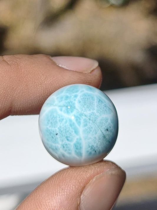 Larimar AAA - Edelstein Kugel blau Deko Sphere Kristall Geschenk blau Natur Heilstein Natur Sammler Mineral Geschenk Meer Himmel - Art of Nature Berlin