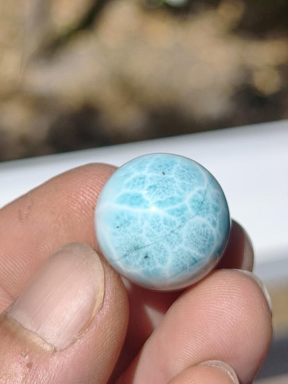 Larimar AAA - Edelstein Kugel blau Deko Sphere Kristall Geschenk blau Natur Heilstein Natur Sammler Mineral Geschenk Meer Himmel - Art of Nature Berlin