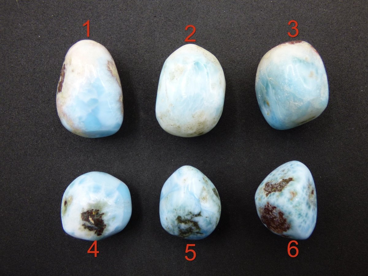 Larimar AB - ungebohrt - Handschmeichler Dekostein blau Natur Kristall HIPPIE GOA Boho Ethno Nature Heilstein Sammler Mineral Geschenk Meer - Art of Nature Berlin